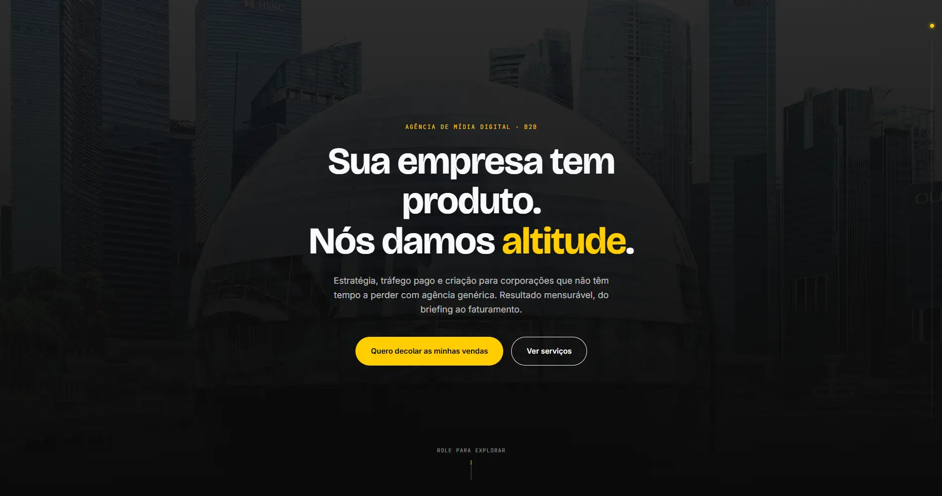 Hero do site Spazio